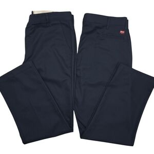 Red Kap Men's Navy Work Pants 2 Pair Size 40/34